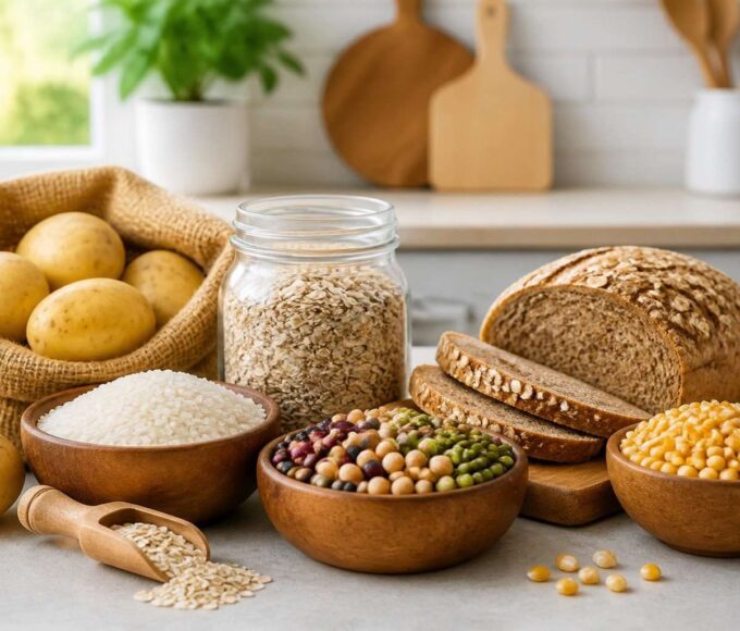 Patata, arroz, pan, avena y legumbres como fuentes habituales de almidón