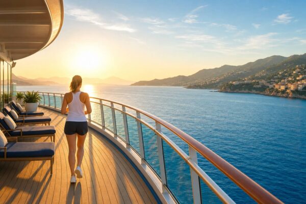 Cómo mantener una rutina saludable durante un crucero por el Mediterráneo
